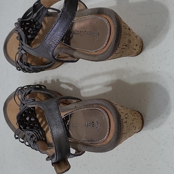 Baretraps Tempted dark pewter wedge sandals size 9 - Picture 5 of 10